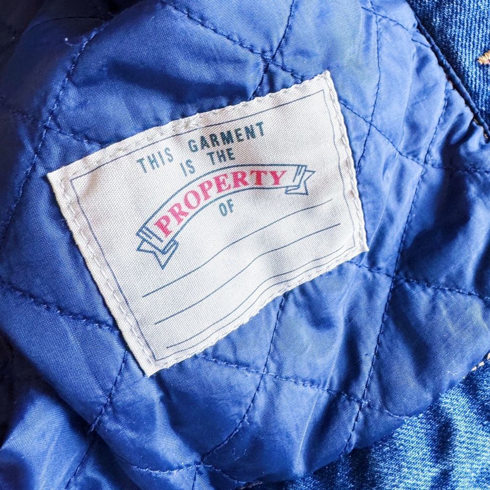 VTG 90s GAP Denim Plaid Quilted Vest size Medium EUC - Picture 4 of 7